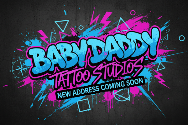 if you are putting a name for the tattoo shop can you out baby daddy tattoo studios instead other tattoo studio name whit an original image